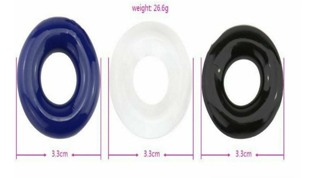 Stay hard 3 Pcs Men Penis Cock Rings Delay Control Sequal Wellness Stay Harder Penis Rings O-Rings Enhancer Silicone Cock Rings Sex Toy for Men Couples