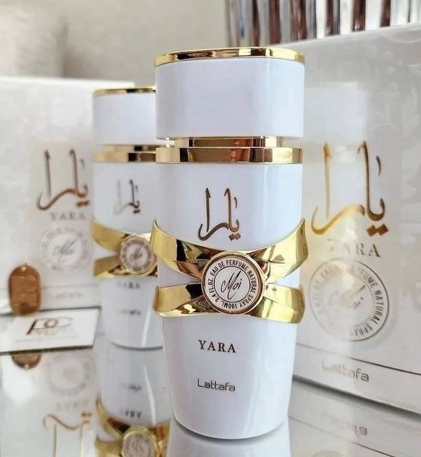 Lattafa White Yara- Yara exquisite high-end Arabic perfume Yara Moi Eau de Parfum Spray for Women and Men, Top notes: Heliotrope,Orchid, Tangerine Middle notes: Gourmand accord, Tropical fruits Base n