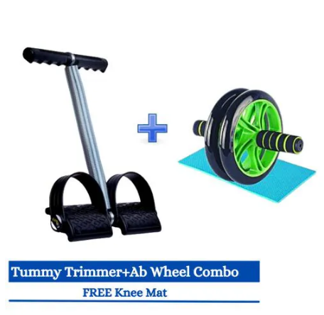 AB Wheel Double Wheel Abs Roller + Tummy Trimmer + FREE Knee Mat
AB Wheel Double Wheel Abs Roller + Tummy Trimmer + FREE Knee Mat
