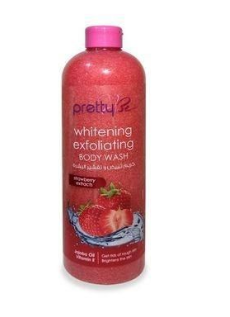 Body wash pretty Exfoliating Brightening  Pretty bright Exfoliating  Papaya and carrot body/strawberry/shae butter/milk protein body  wash BODY WASH 1000ML