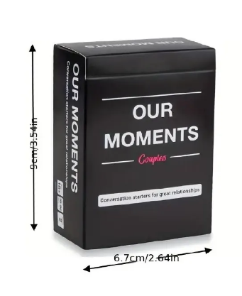 OUR MOMENTS Couples Conversation Starter Card Game - Strengthen Your Relationship & Have Fun! cards
