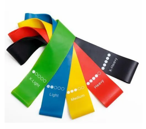 5PCS Resistance Bands Set Yoga Elastic Bands Expander Squat Workout Belt Pilates Crossfit Exercise Fitness Bands Gym Equipment5 Colors   YOGA BANDS TRAINING BANDS