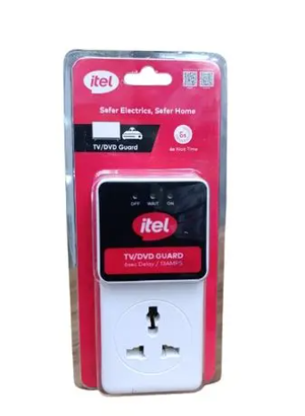 Itel Tv guard, power surge accessory, 13AMPS with 6 seconds delay for Tv protection for electricity flactuations . Tv guard.