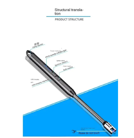 Windproof USB Rechargeable BBQ Lighter Kitchen Tool Outdoor BBQ Flashlight LighterWindproof USB Rechargeable BBQ Lighter Kitchen Tool Outdoor BBQ Flashlight Lighter