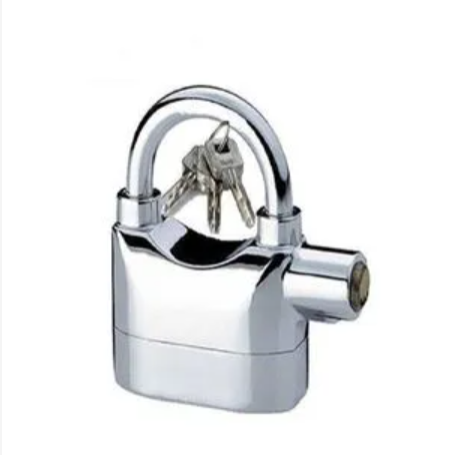 Tuff Kinbar Alarm Lock maximum security with 3 keys Security Padlock with Loud 120dB Alarm - Anti-Theft Lock for Gates, Lockers, Storage Units & Travel Luggage