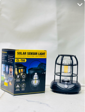 Rechargeable Solar sensor lamp