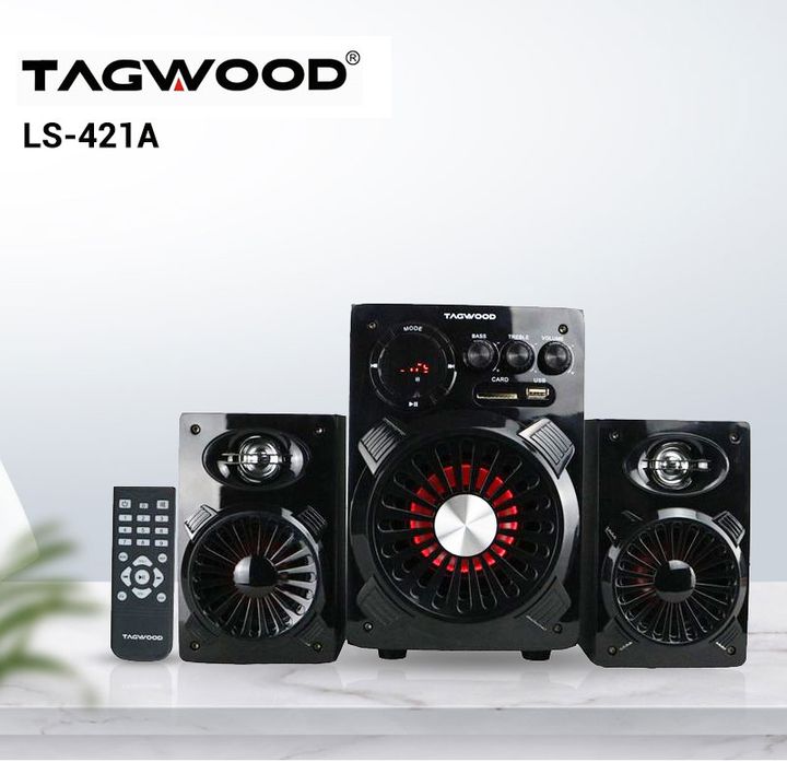 TAGWOOD LS-421A 2.1CH WOOFER Home Audio SPEAKER BLUETOOTH,FM,SB/USB 6000W PMPO LS-421A