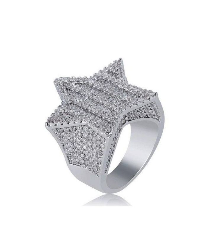 men"s iced original diamond ring