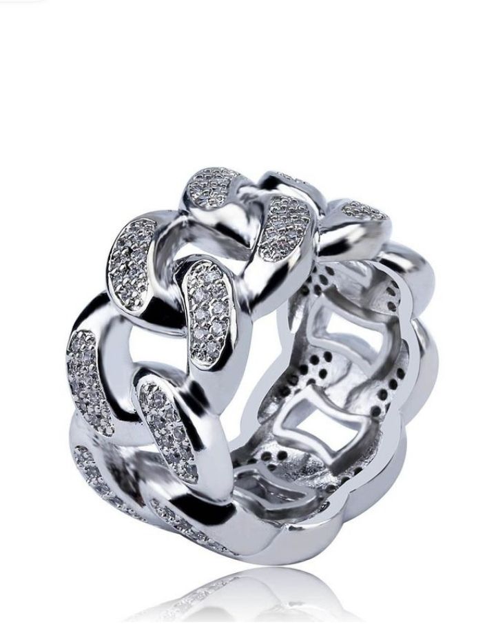 iced men's ring