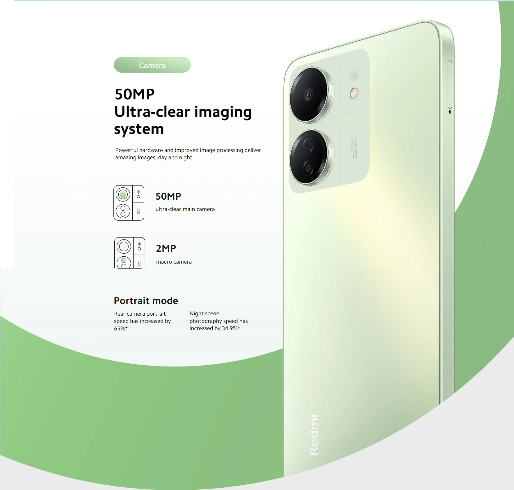 [TECH WEEK] Xiaomi Redmi 13C 256GB ROM + 8GB RAM 4G Network Dual SIM 6.74inch 90Hz LCD Screen 50MP Camera 18W Tpye-C Charging 5000mAh Smart Phones