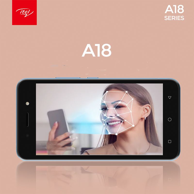 New Itel A18 32GB Storage + 1GB RAM 2400mAh 5" HD+ Display Dual SIM 3G Network Smart Mobile Phone