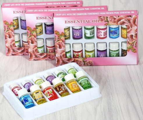 12pcs Water Soluble Essential Oils For Humidifier, a Set of Body Beauty Essential Oil Water Soluble Aromatherapy Oil For Humidifier Multicolor 3ml