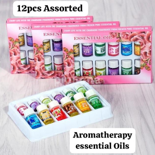 12pcs Water Soluble Essential Oils For Humidifier, a Set of Body Beauty Essential Oil Water Soluble Aromatherapy Oil For Humidifier Multicolor 3ml