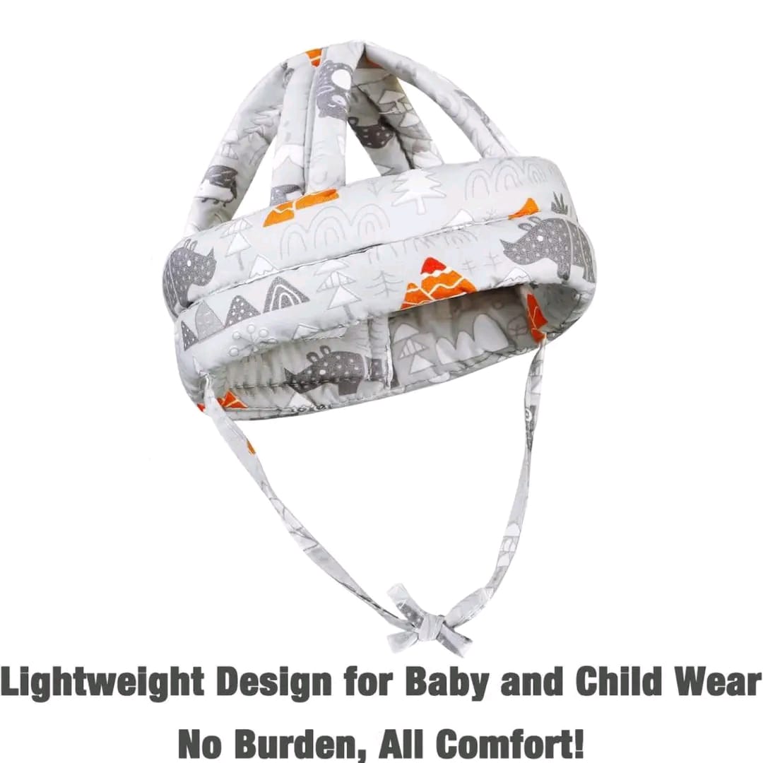 Baby Safety Helmet Head Protection Cap Adjustable Head Protector Cartoon Themed.This safety head-gear is ultra-lightweight and lovely for babies who are learning to walk, crawl, and stand.