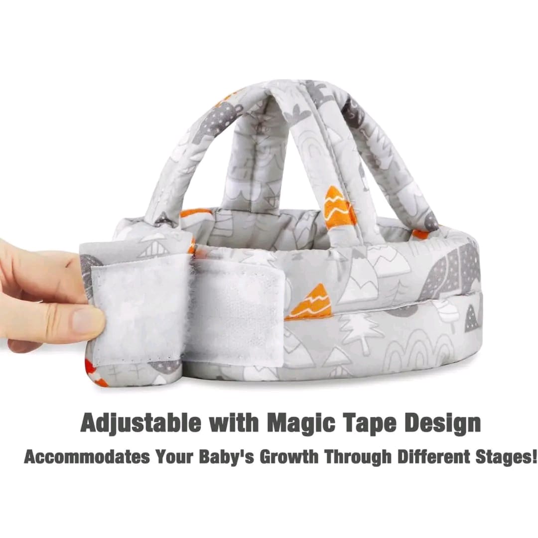 Baby Safety Helmet Head Protection Cap Adjustable Head Protector Cartoon Themed.This safety head-gear is ultra-lightweight and lovely for babies who are learning to walk, crawl, and stand.