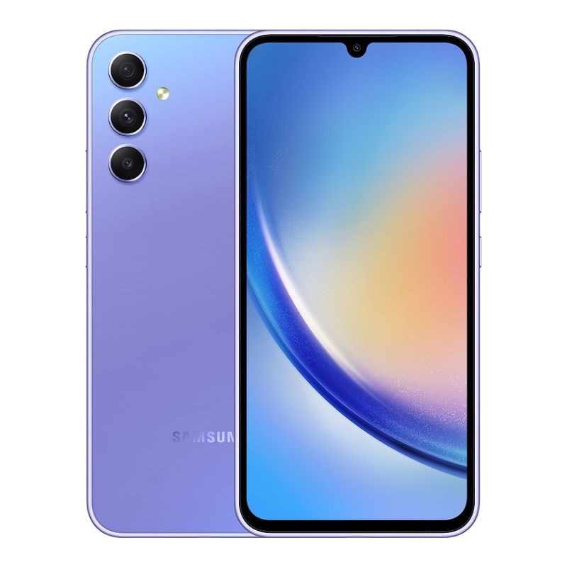 Brand New Samsung Galaxy A34 128Gb ROM +6Gb RAM 5,000 mAh with 25W charging Back Camera 48 MP + 8 MP + 5 MP Front camera 13 MP  6.6 inch, AMOLED, 120Hz MediaTek Dimensity 1080  Dual sim, 3G, 4G, 5G Android 13, One UI 5.1