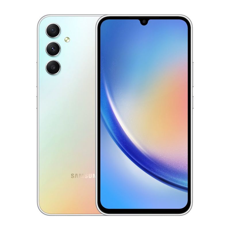 Brand New Samsung Galaxy A34 128Gb ROM +6Gb RAM 5,000 mAh with 25W charging Back Camera 48 MP + 8 MP + 5 MP Front camera 13 MP  6.6 inch, AMOLED, 120Hz MediaTek Dimensity 1080  Dual sim, 3G, 4G, 5G Android 13, One UI 5.1