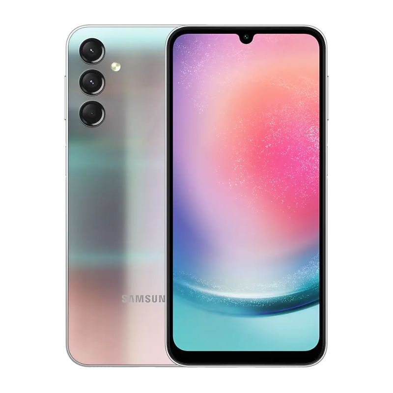 Samsung Galaxy A24 6+128 GB  5000 mAh, 25W wired Main camera: 50 MP + 5 MP + 2 MP Front camera: 13 MP  6.5 inches, AMOLED, 90Hz Mediatek Helio G99 Android 13, One UI 5.1