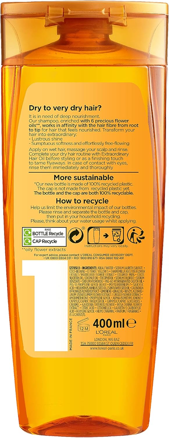 L'Oreal Paris ELVIVE EXTRAORDINARY OIL SHAMPOO 400ML