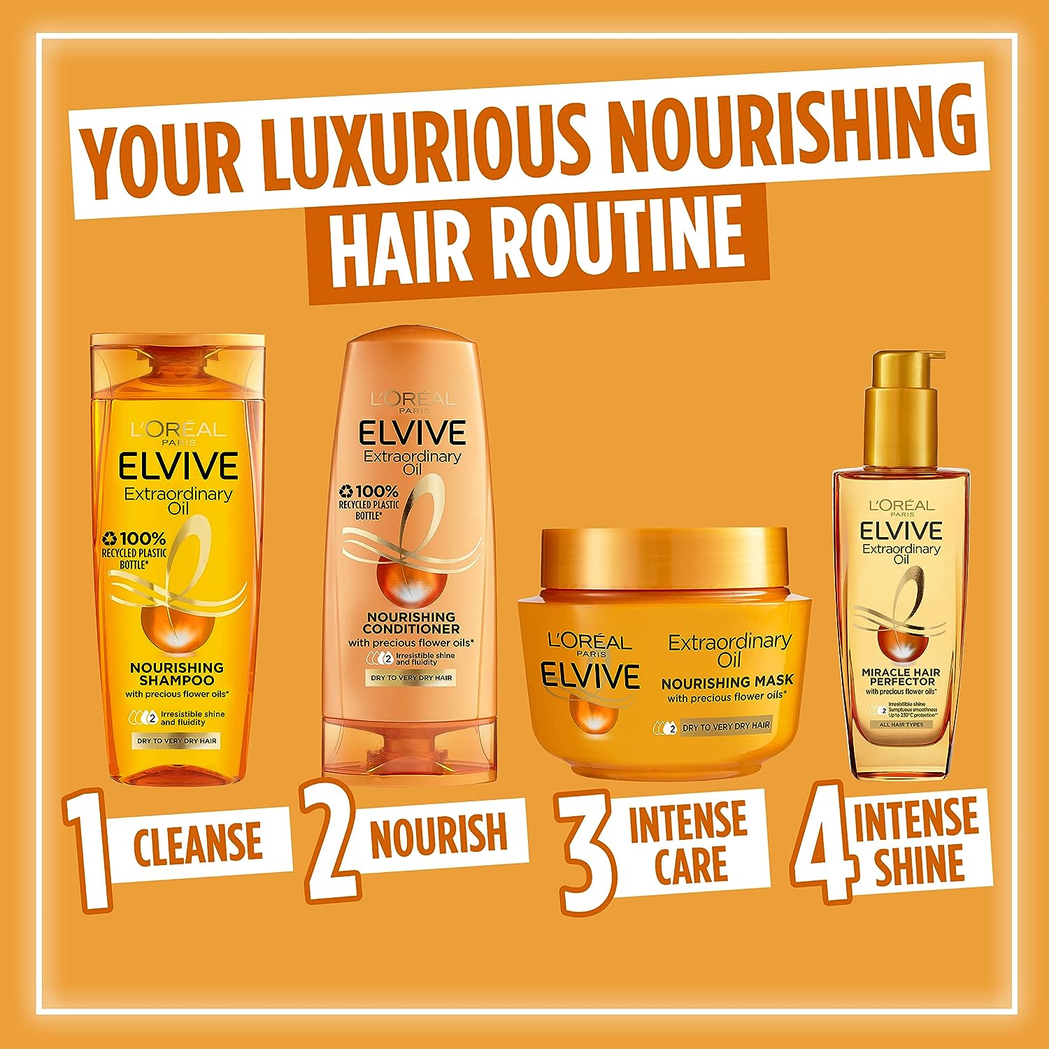 L'Oreal Paris ELVIVE EXTRAORDINARY OIL SHAMPOO 400ML