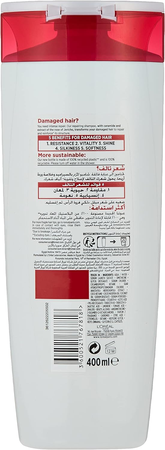 L'Oreal Paris ELVIVE TOTAL REPAIR 5 SHAMPOO 400ML