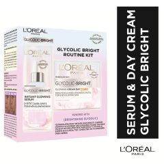 L'Oreal Paris Glycolic Bright -Serum + Day Cream Routine Kit