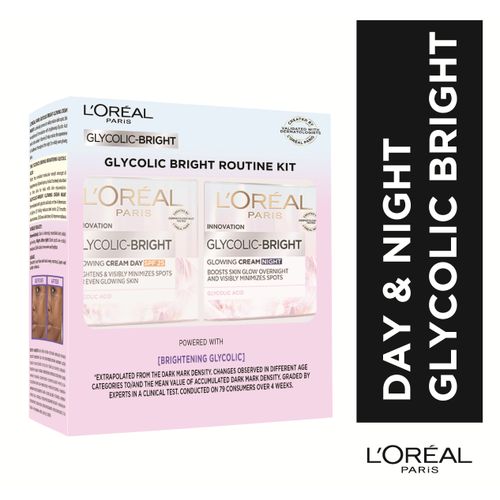【Discounted】 L'Oreal Paris Glycolic Bright  Day & Night Routine Kit