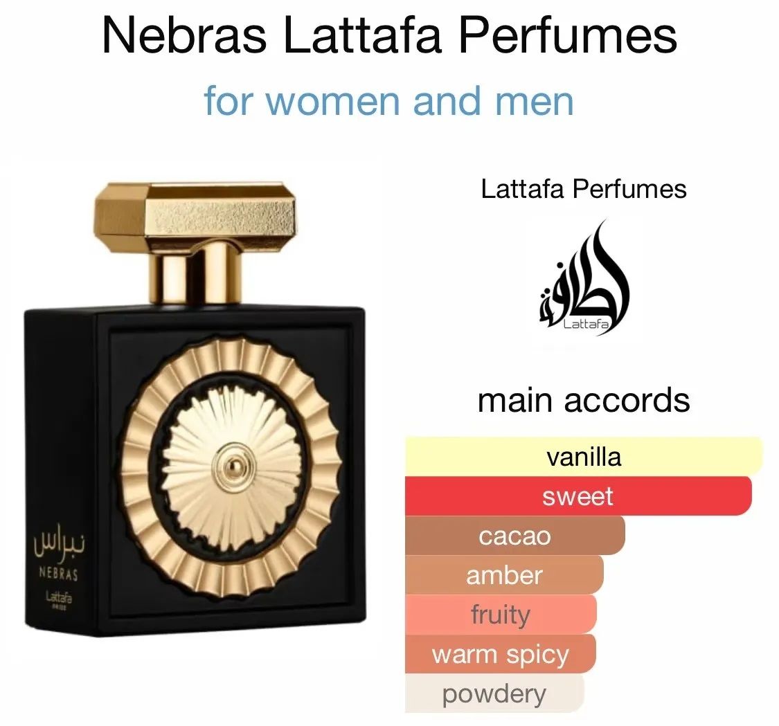 Lattafa Perfumes Nebras By Lattafa Pride Edp - Eau De Parfum 100ml(3.4 Oz) | Red Berries, Mandarin Vanilla, Cacao, Rose Tonka Bean, Amber, Musk, Sugar