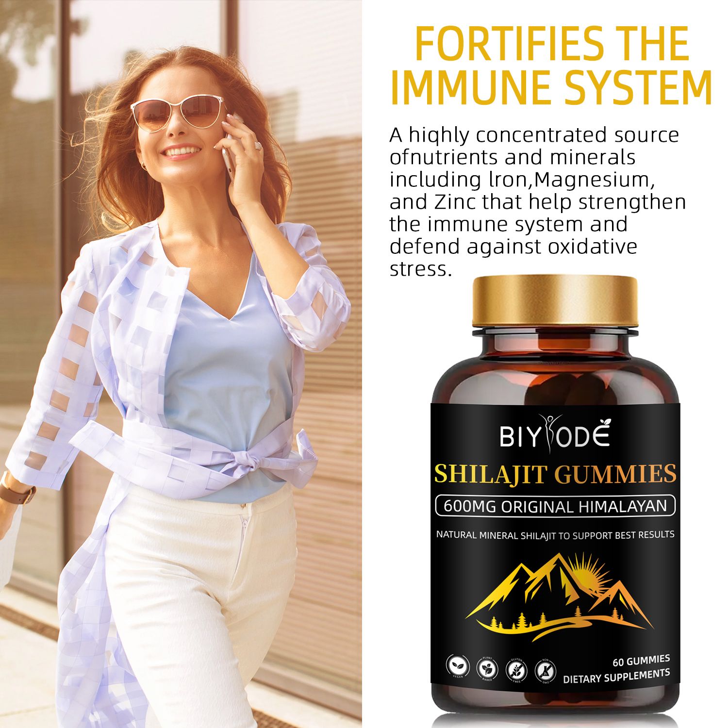 SHILAJIT GUMMIES,600MG ORIGINAL HIMALAYAN, METABOLISMe,STRESS RELIEF,NATURAL MINERAL SHILAJIT TO SUPPORT BEST RESULTS