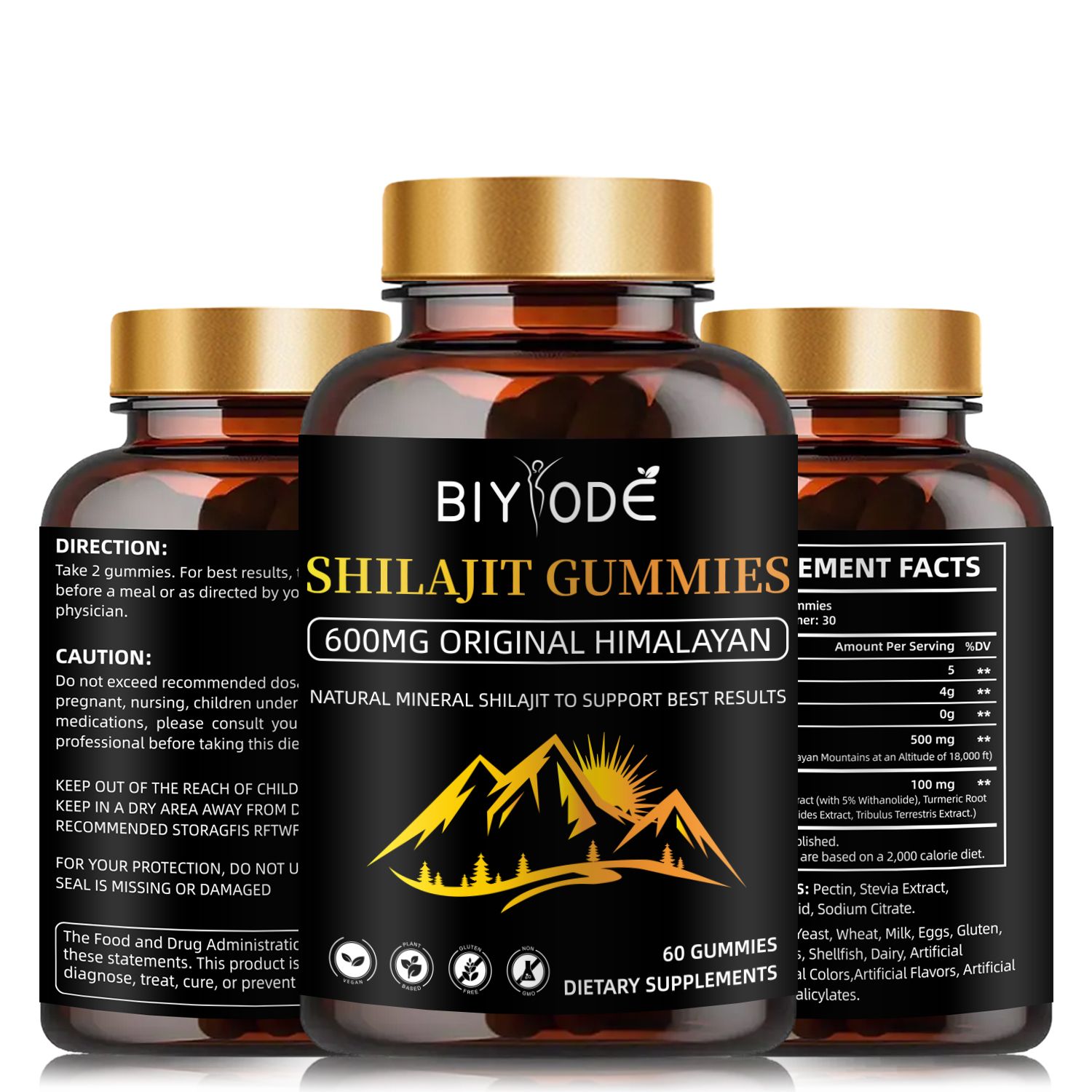 SHILAJIT GUMMIES,600MG ORIGINAL HIMALAYAN, METABOLISMe,STRESS RELIEF,NATURAL MINERAL SHILAJIT TO SUPPORT BEST RESULTS