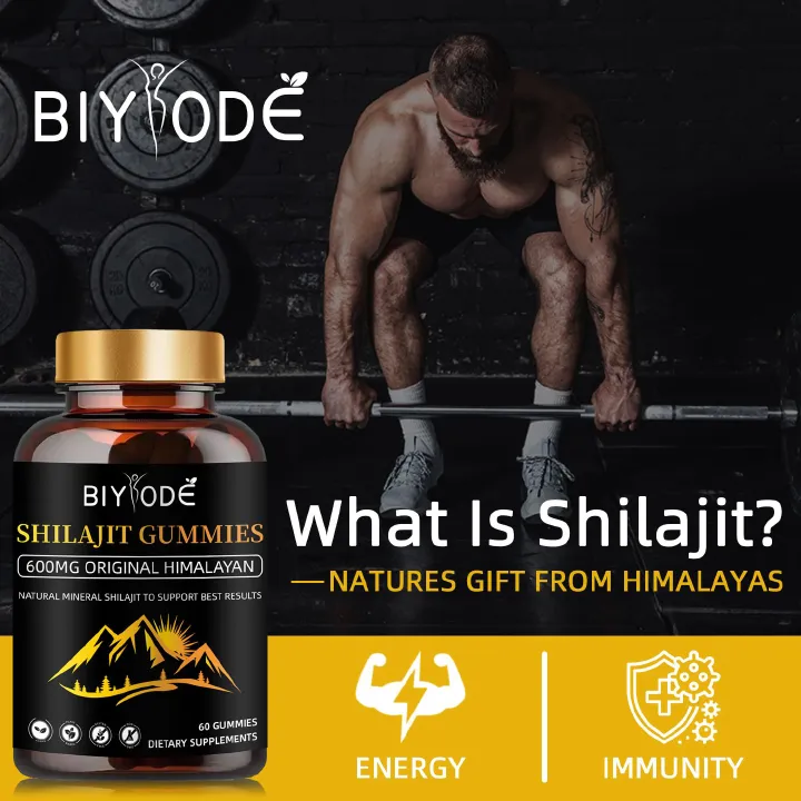 SHILAJIT GUMMIES,600MG ORIGINAL HIMALAYAN, METABOLISMe,STRESS RELIEF,NATURAL MINERAL SHILAJIT TO SUPPORT BEST RESULTS
