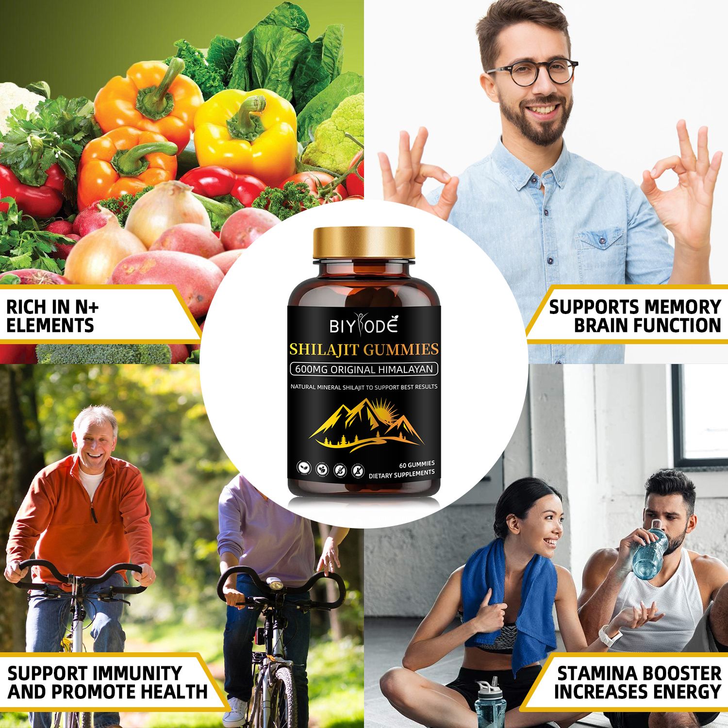 SHILAJIT GUMMIES,600MG ORIGINAL HIMALAYAN, METABOLISMe,STRESS RELIEF,NATURAL MINERAL SHILAJIT TO SUPPORT BEST RESULTS