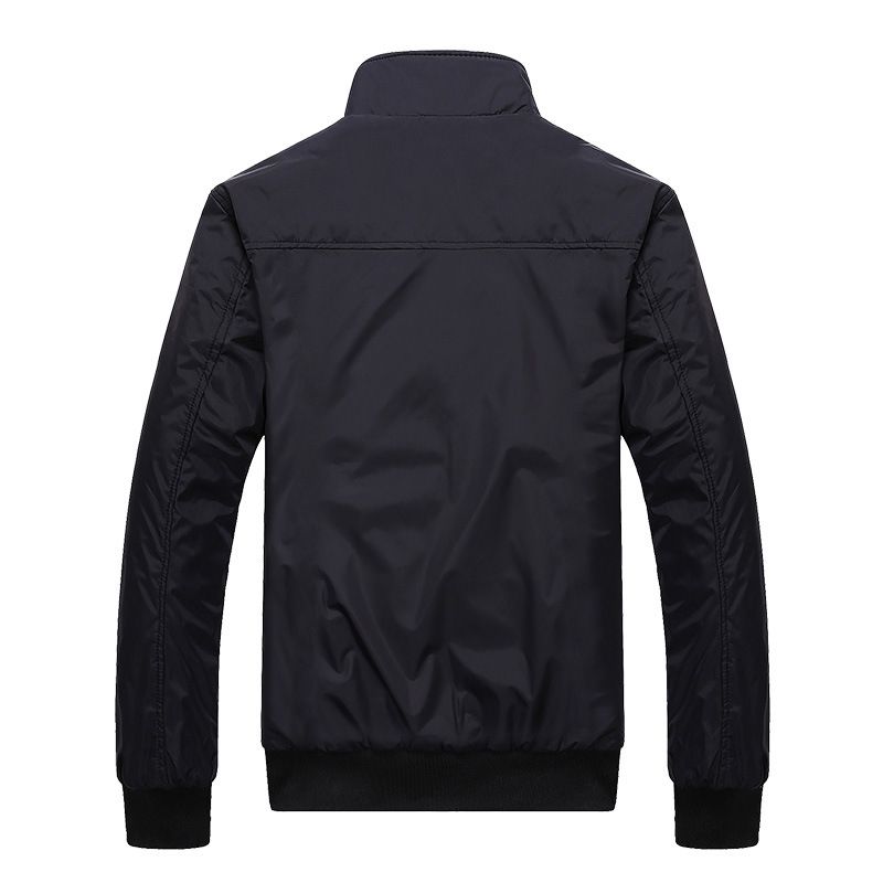 Men Jackets Casual Coats Trench Coats Men Sportswear Stand Collar Slim Jackets Male Bomber Jackets black m