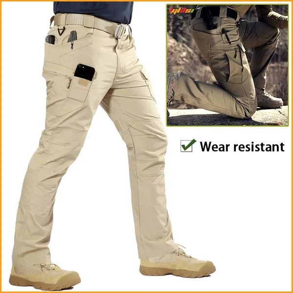 Tactical Men Pants Combat Trousers SWAT Army Military Pants Men Cargo Pants for Military Style khaki