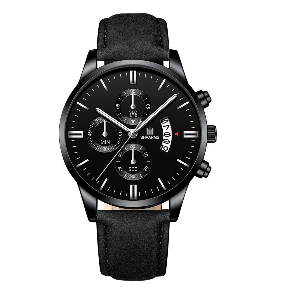 Men Watch leather straps Stainless Steel Good Quartz Luxury Man Wristwatch Waterproof Watches Fashion Business Quartz Analog Male Watch