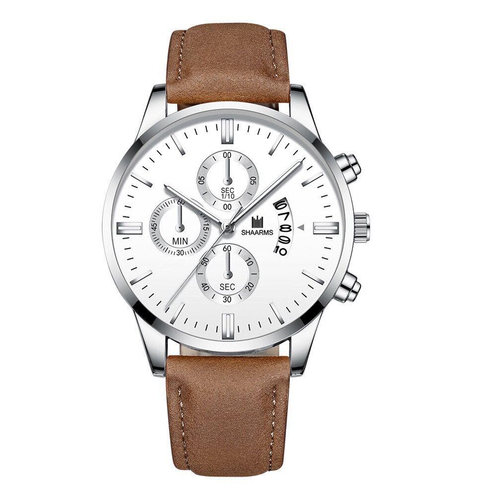 Men Watch leather straps Stainless Steel Good Quartz Luxury Man Wristwatch Waterproof Watches Fashion Business Quartz Analog Male Watch