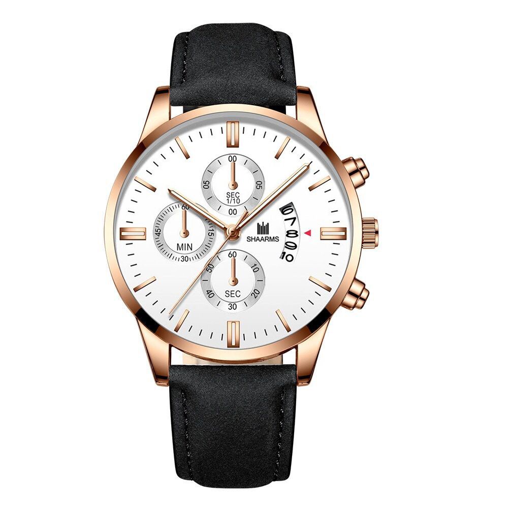 Men Watch leather straps Stainless Steel Good Quartz Luxury Man Wristwatch Waterproof Watches Fashion Business Quartz Analog Male Watch