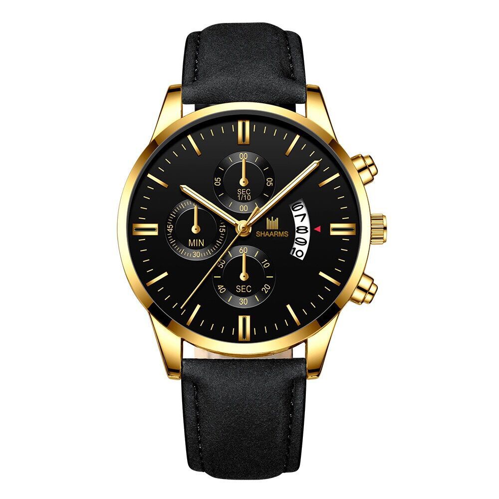 Men Watch leather straps Stainless Steel Good Quartz Luxury Man Wristwatch Waterproof Watches Fashion Business Quartz Analog Male Watch