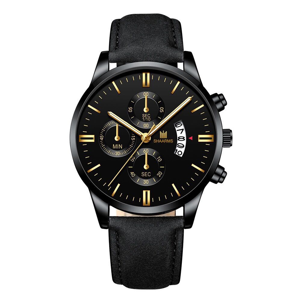Men Watch leather straps Stainless Steel Good Quartz Luxury Man Wristwatch Waterproof Watches Fashion Business Quartz Analog Male Watch