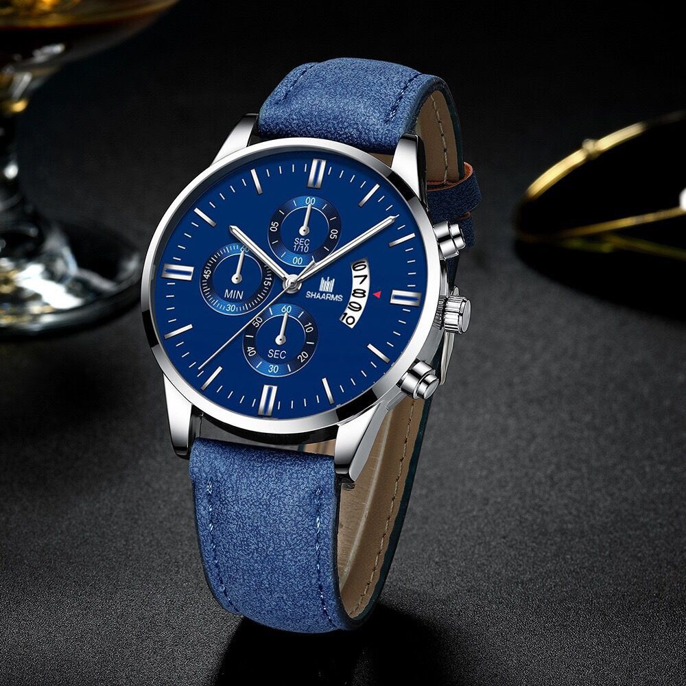 Men Watch leather straps Stainless Steel Good Quartz Luxury Man Wristwatch Waterproof Watches Fashion Business Quartz Analog Male Watch