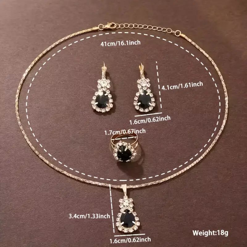 5pcs/set Women's Watch Vintage Rhinestone Quartz Watch Rome Fashion Analog Wrist Watch & Jewelry Set, Gift For Mom Her