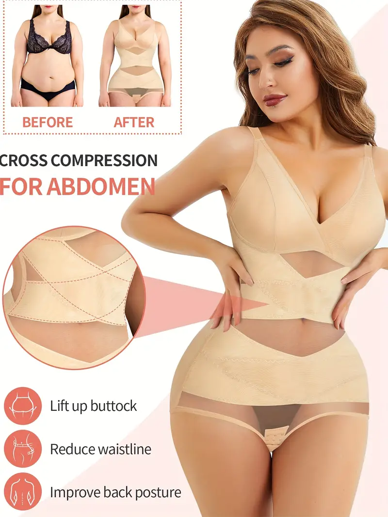 Junlan Shaping Bodysuit, Deep V Tummy Control Butt Lifting Body Shaper, Women's Underwear & Shapewear