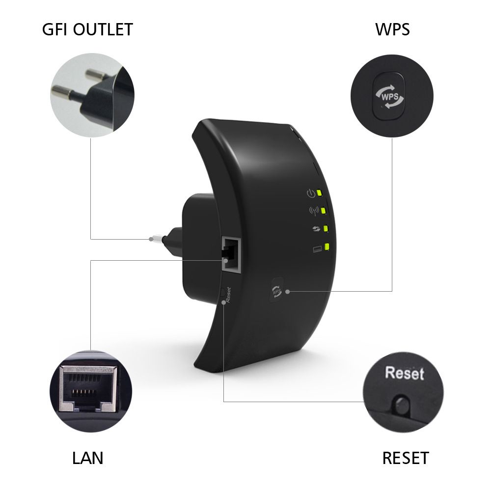 Wireless WiFi Range Extender Wi-fi Repeater 300Mbps 2.4Ghz Signal Boosters Network Amplifier 802.11n/b/g wi fi Expend for Router