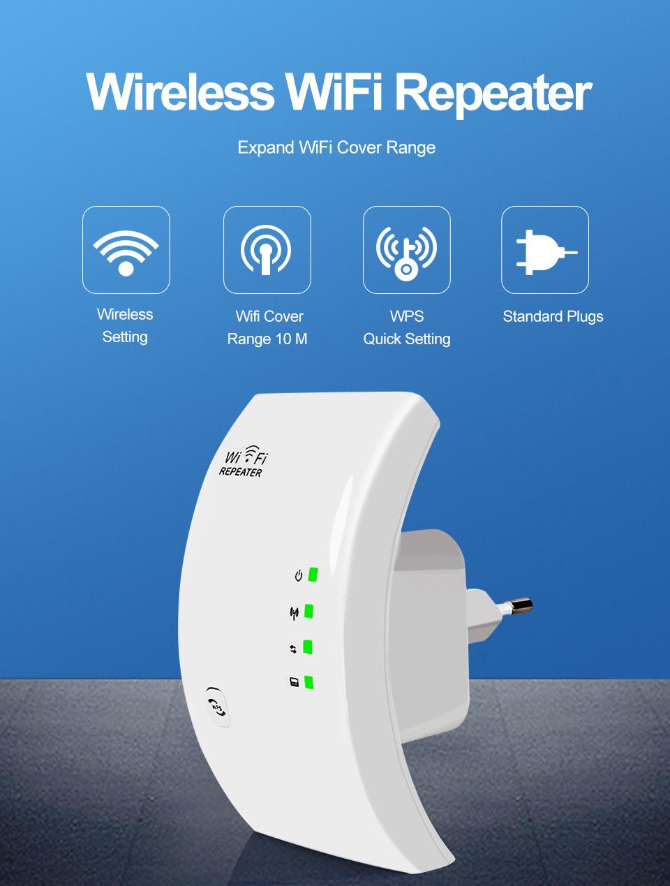 Wireless WiFi Range Extender Wi-fi Repeater 300Mbps 2.4Ghz Signal Boosters Network Amplifier 802.11n/b/g wi fi Expend for Router
