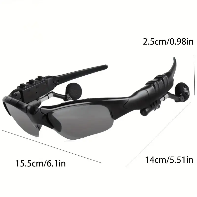 Wireless Glasses Headset Listen To Music Call Wireless Intelligent Headset Drive Sunglasses Multi-function Glasses HIfi Surround Sound, Glasses Listening To Songs