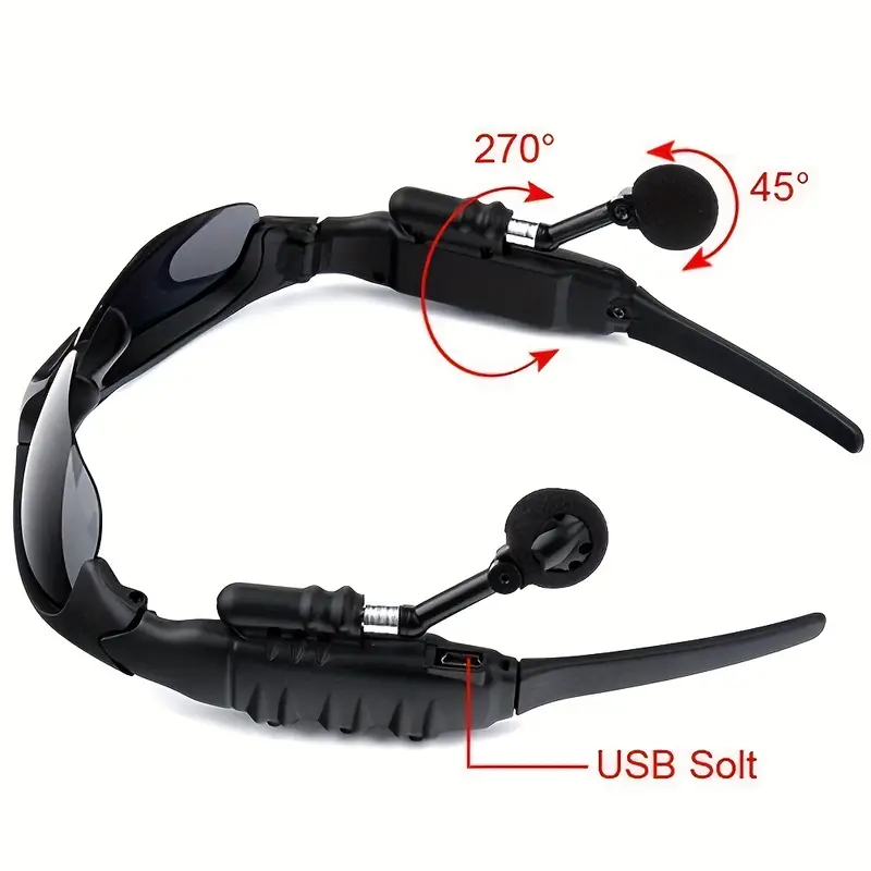 Wireless Glasses Headset Listen To Music Call Wireless Intelligent Headset Drive Sunglasses Multi-function Glasses HIfi Surround Sound, Glasses Listening To Songs