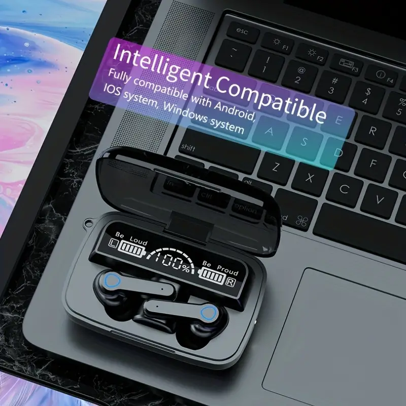 Wireless Headphones, LED Power Display Do Not Need To Worry About Power, Sound Quality Is Clear, Lasting