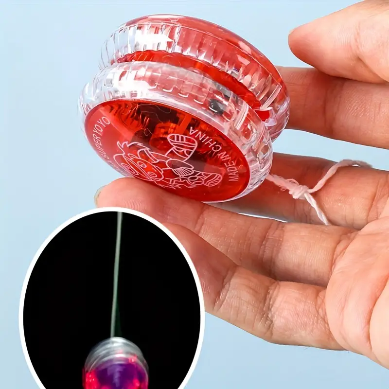 3pcs Luminous Yo-yo Balls, Pull Line Yo-yo Balls, Bright Colors, Easy To Play, Luminous Yo-yo Balls, Colorful Variety, Random Colors Christmas, Halloween, Thanksgiving Gifts