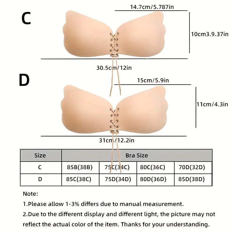 Lifting Stick-On Nipple Covers, Strapless Invisible Push Up Nipple Pasties, Women's Lingerie & Underwear Accessories