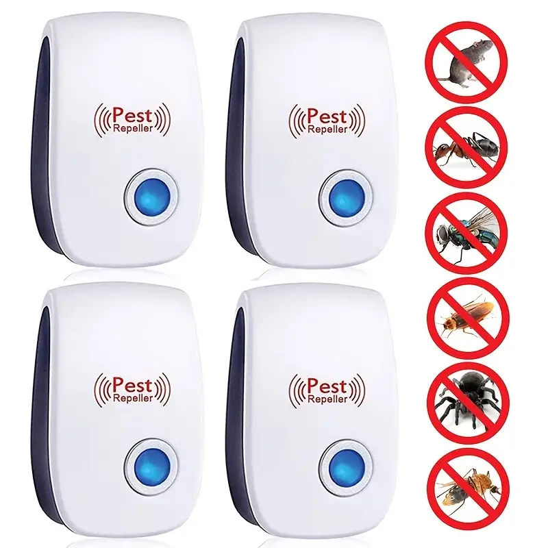 Ultrasonic Pest Repeller - Effective Indoor Pest Control For Home, Kitchen, Office, Hotel, And Warehouse - Mosquito And Rat Repellent